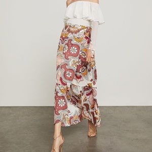 Bcbgmaxazria wrap maxi skirt